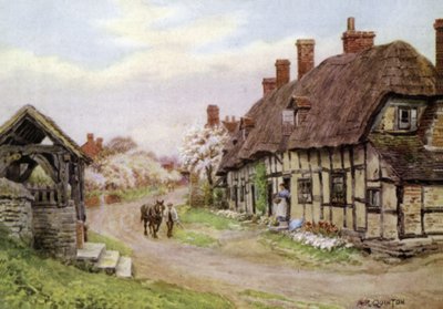 教会の門、ウェルフォードオンエイボン、グロスター 作： Alfred Robert Quinton
